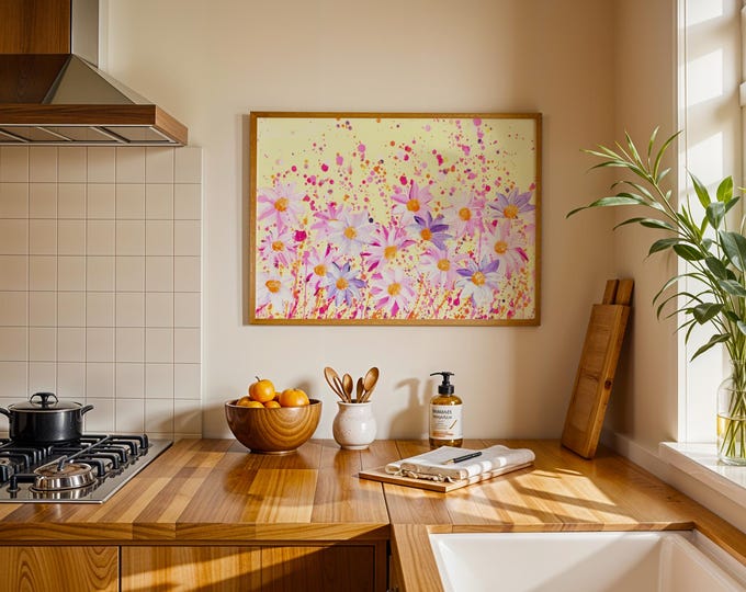 Wildflowers Art Print ‘Pastel Joy’