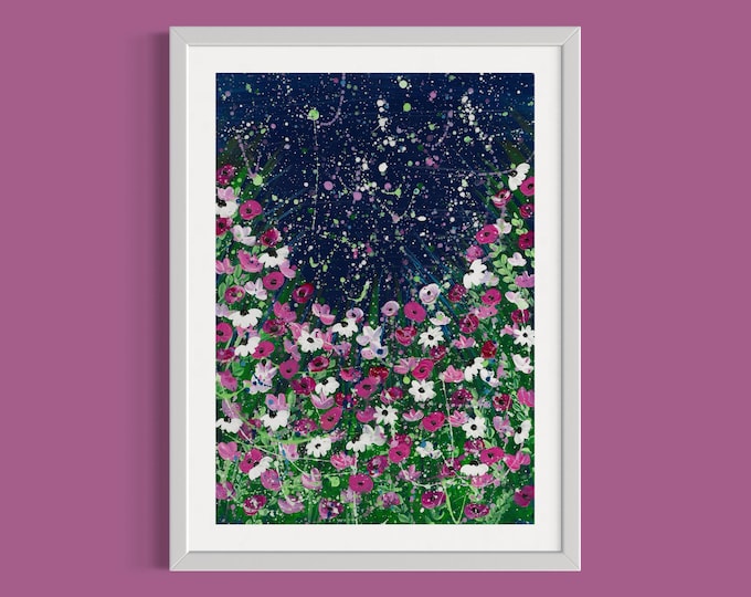 Wildflowers Art Print  ‘Celestial Blooms’
