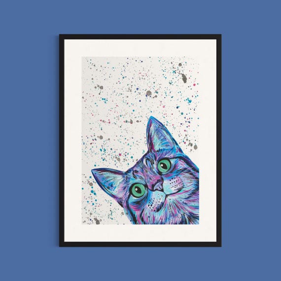 Curious Cat Art Print