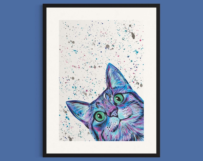 Curious Cat Art Print