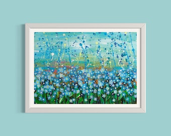 Forget Me Not Flowers Art Print