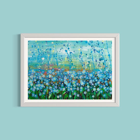 Forget Me Not Flowers Art Print