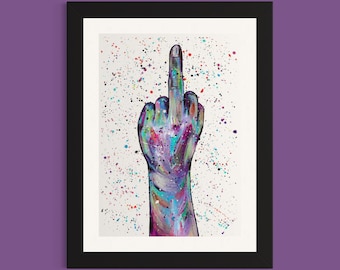 Fuck Off Art Print