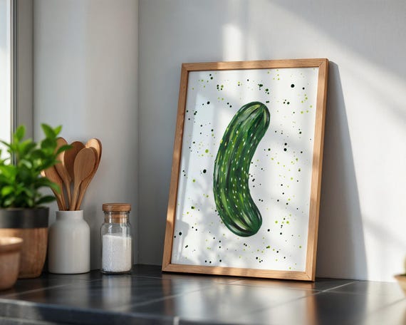 Pickled Gherkin Art Print