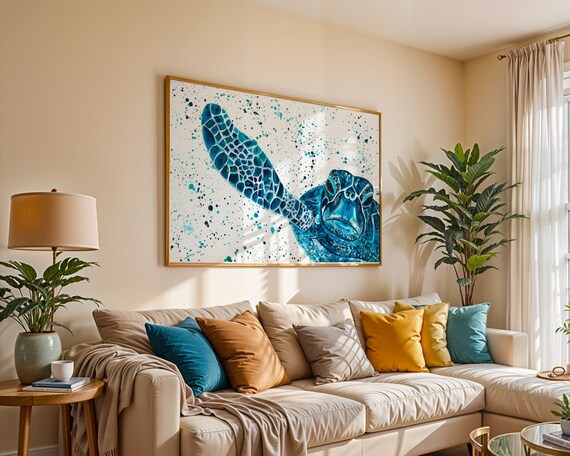Sea Turtle Art Print ‘Jasper’