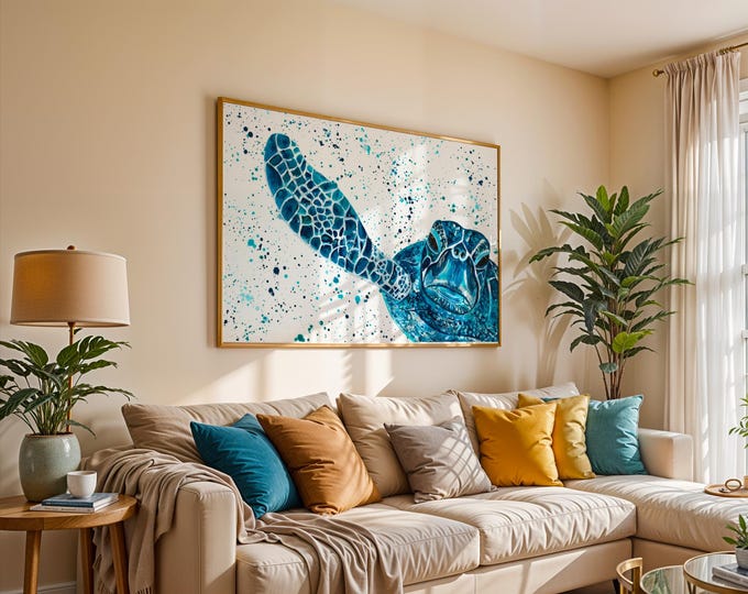 Sea Turtle Art Print ‘Jasper’