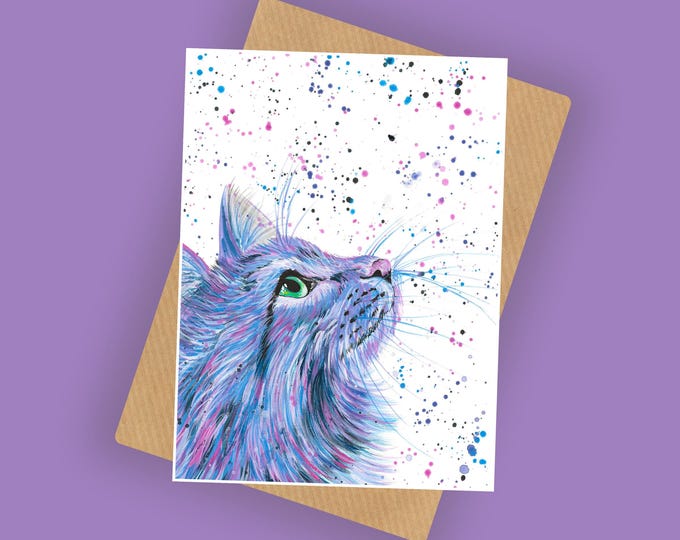 Cat Greeting Card