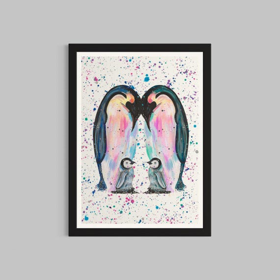 Penguin Family Art Print