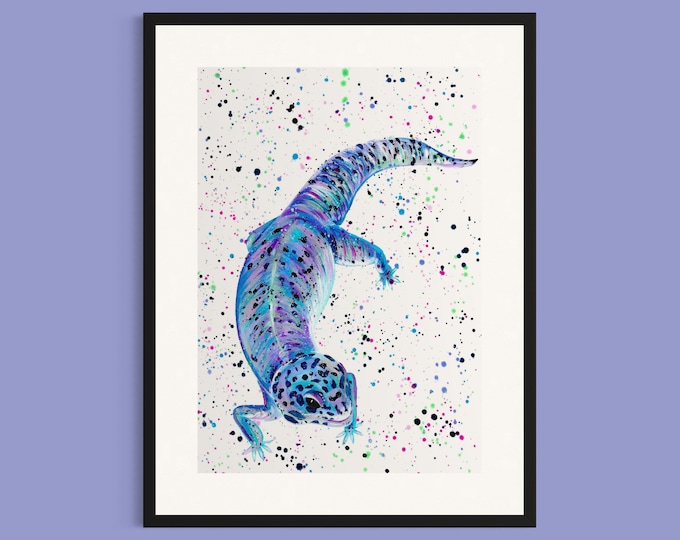Gecko Art Print ‘Ziggy’
