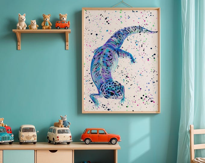 Gecko Art Print ‘Ziggy’