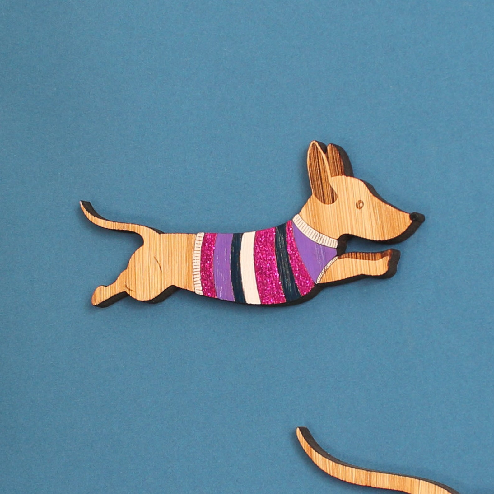 Jumping Sausage Dogs Wall Hanging Available Individually or Etsy