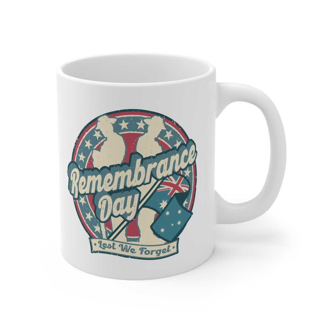 Remembrance Day Coffee Cup ANZAC Design Mug 11oz Etsy