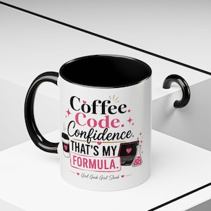 Taza de café — "Café. Código. Confianza." Taza de regalo para programadores