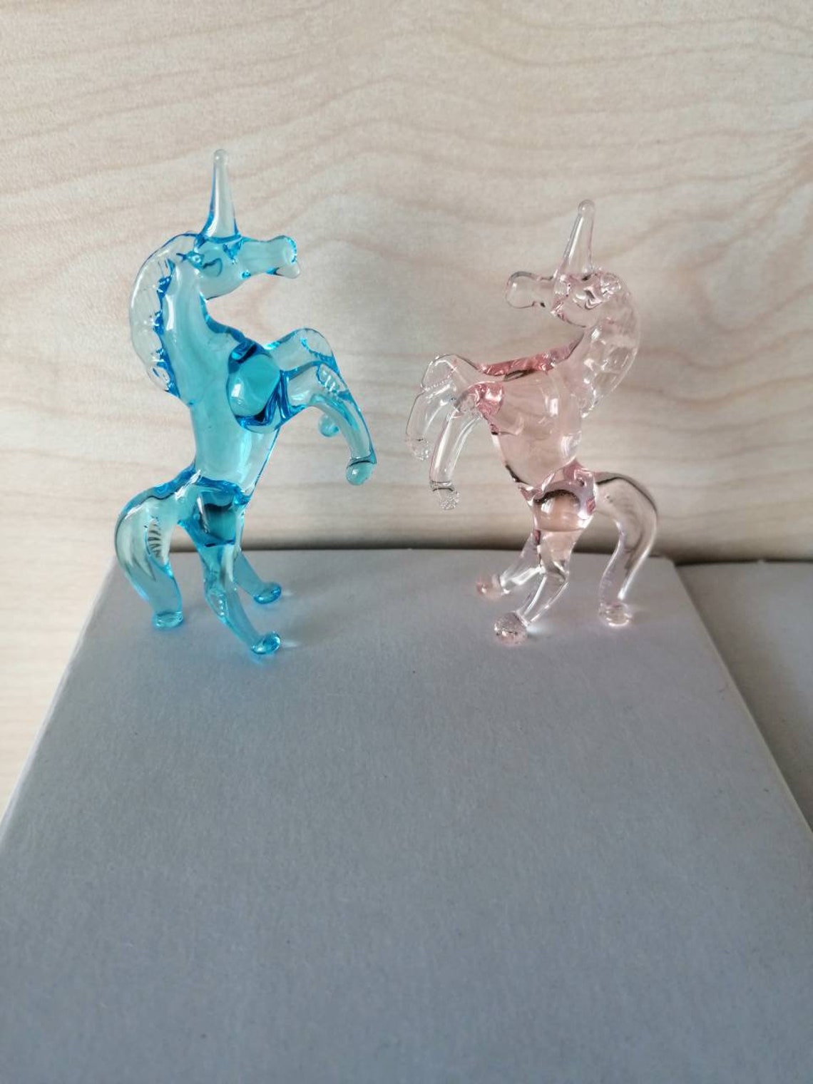 Glass Unicorn figurine Glass gift Glass home decor art Etsy