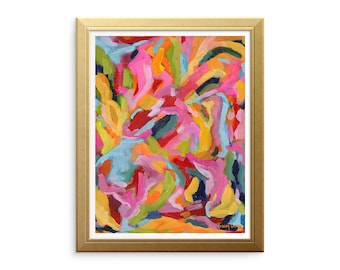 Abstract fine art print, colorful abstract wall decor print, abstract wall art print
