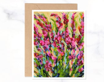 Floral note cards, floral note card set, floral stationery, floral stationery set, set of eight cards and envelopes, greeting cards