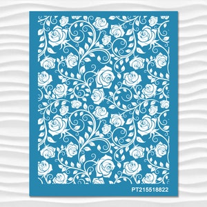 Polymer Clay Flowers Silk Screen PT 215518822