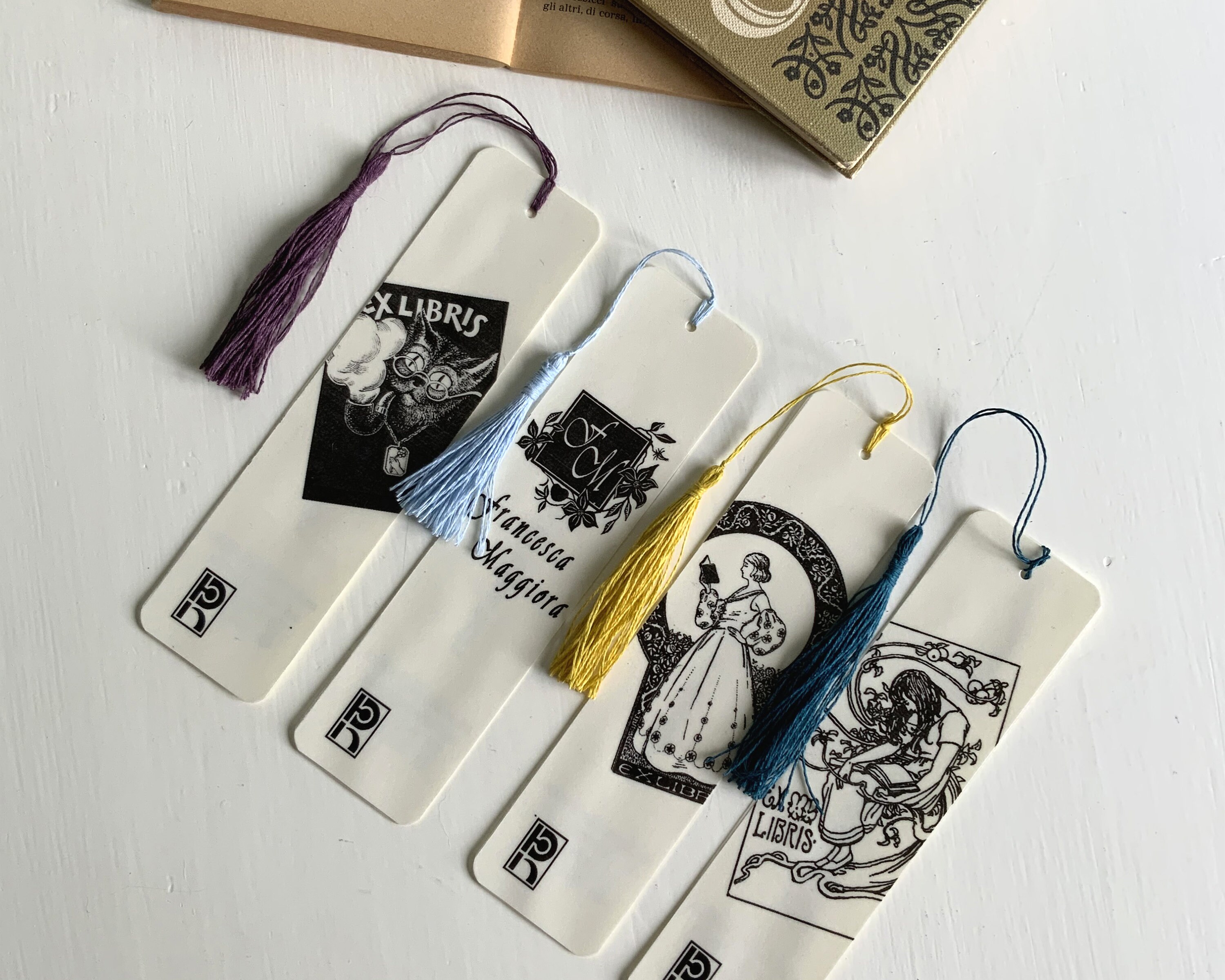 Custom Bookmarks With the Same Stamp Design, Laminated Bookmarks ...