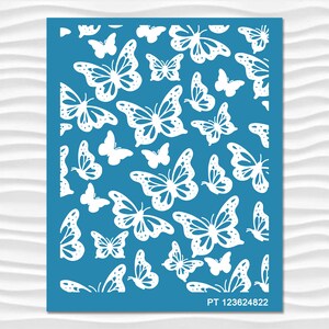 Polymer Clay Butterflies Silk Screen PT 123624822