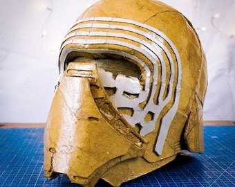 Kylo Ren helmet out of cardboard TEMPLATES