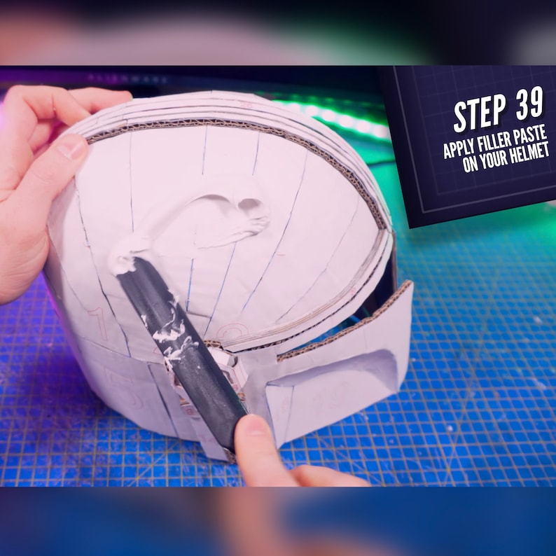 Mandalorian Helmet TEMPLATES for Cardboard DIY Etsy