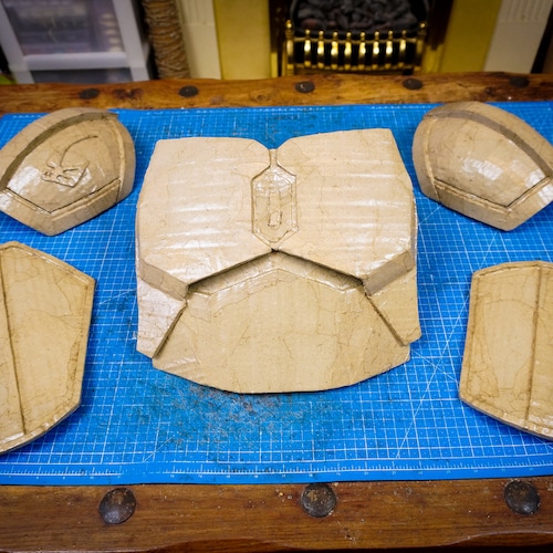 Mandalorian Beskar Armor Cardboard Templates Easy to Home Etsy New