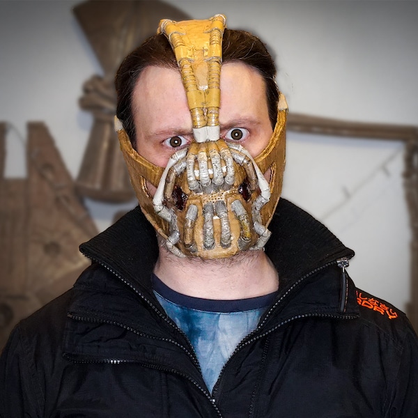 Bane mask out of cardboard TEMPLATES