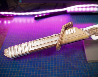 Mandalorian Darksaber out of cardboard TEMPLATES