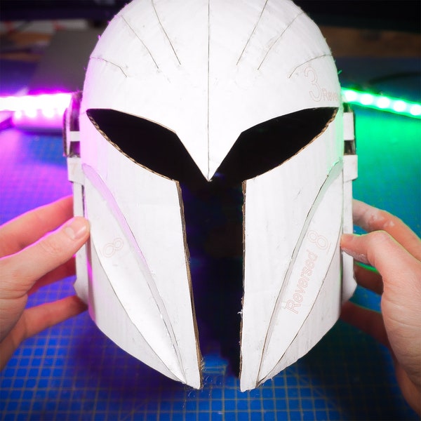 Bo Katan Helmet TEMPLATES for cardboard DIY
