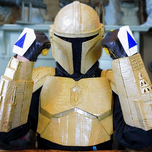 Mandalorian Helmet Out of Cardboard TEMPLATES Etsy