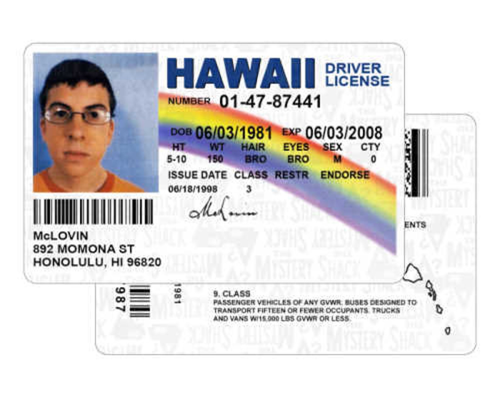 Superbad - McLovin License.