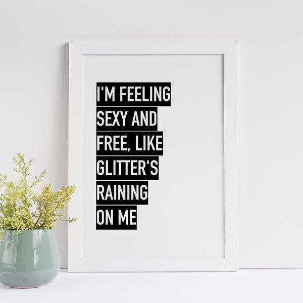 Jessie J, Domino lyric, Typography Print, Lyric Print, Print, Wall Print, Fun Print, Home Decor, Home Print, Prints