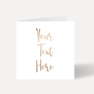 Tarjeta de aluminio personalizada, texto y color de aluminio a elegir, crea tu propia tarjeta, tarjeta de cumpleaños, tarjeta de aniversario, tarjeta de aluminio, tarjeta personalizada