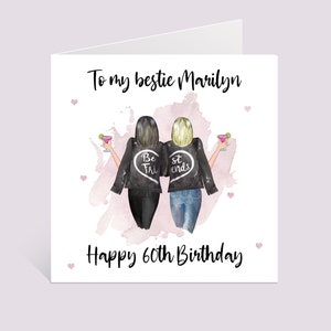 Carte d'anniversaire personnalisée meilleur ami, Bestie, carte d'anniversaire Bestie, carte meilleur ami, carte d'anniversaire personnalisée, joyeux anniversaire, 30e