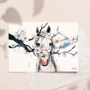 Impression contemporaine d'art de cheval, carte de cheval, impression de cheval, décor moderne à la maison, croquis de charbon de bois noir et blanc art de mur équine, cadeau d'amoureux de cheval