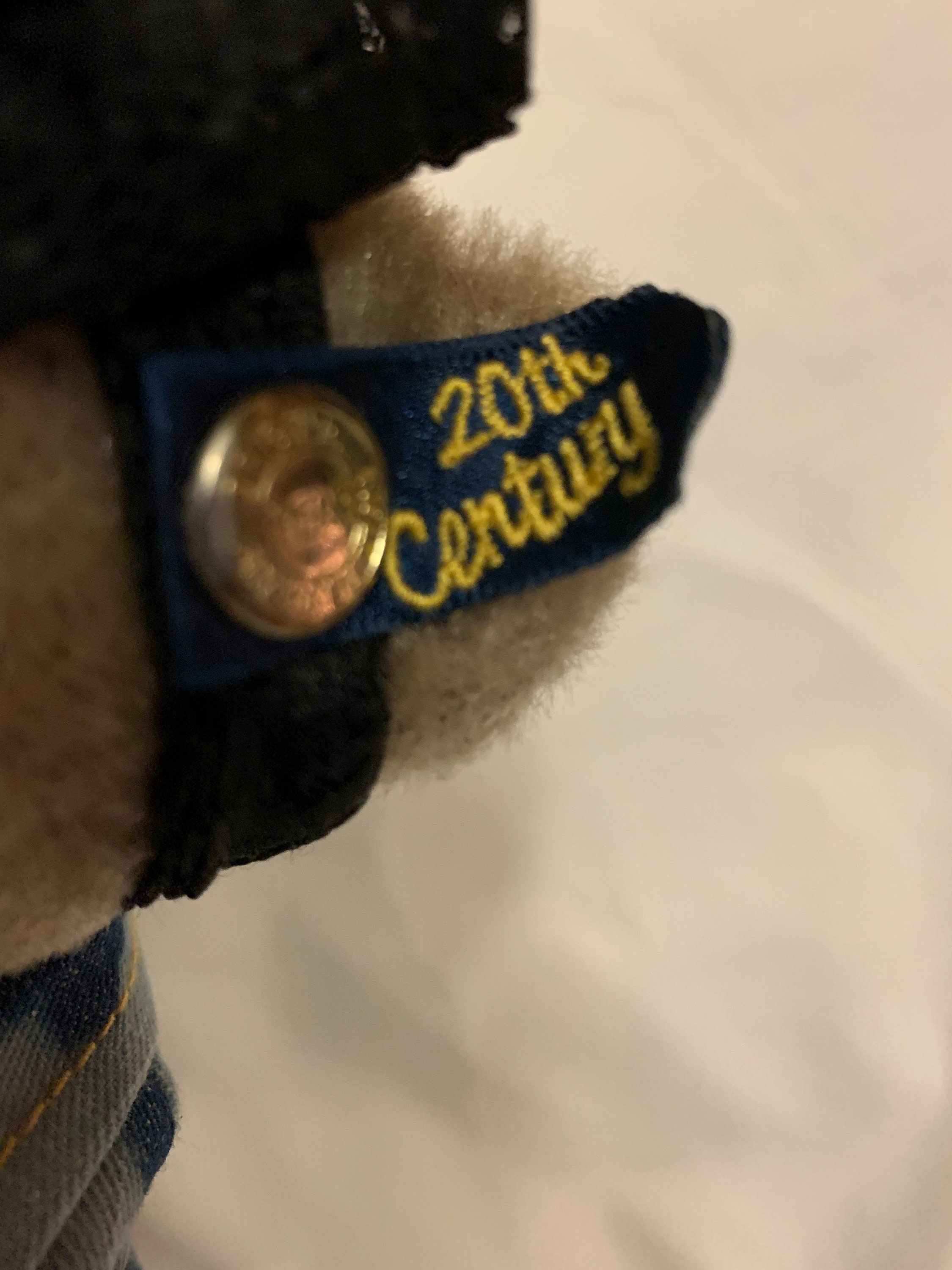 1980s Roxy Brass Button Bear Etsy