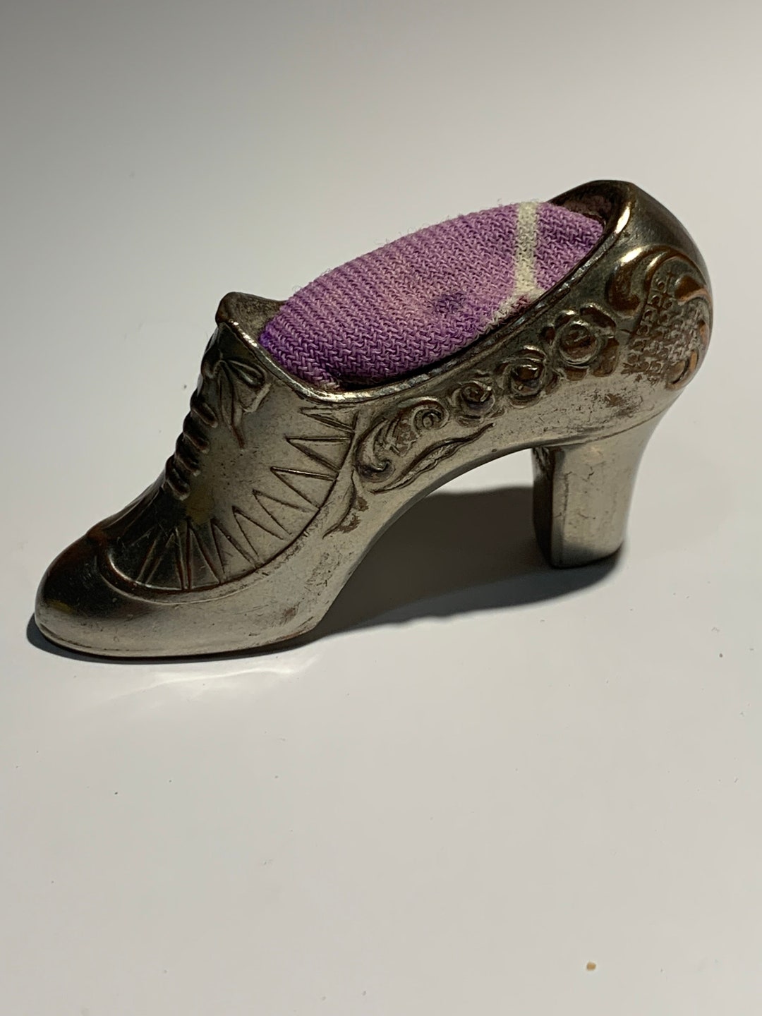 Antique Silver Pin Cushion Etsy