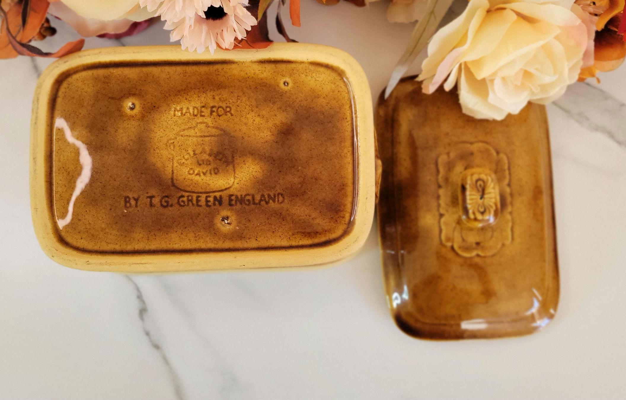 Vintage Casserole Dish W/ Lid - Rectangular Glazed Ceramic