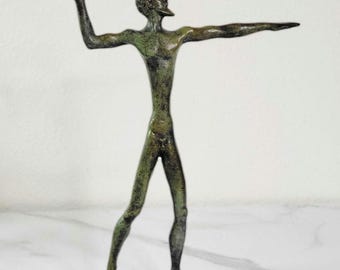 Zeus Jupiter- Greek Roman Leader of all Gods of Mount Olympus - Ruler of Sky, Lightning and Thunder - Bronze