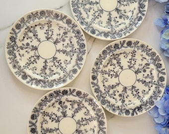 Blue Gray Dehli Dessert Plate - by Copeland Spode - Antique - 7.5&quot;