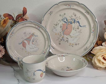 Vintage International China "Marmalade/Goose" Stoneware Dining Ware
