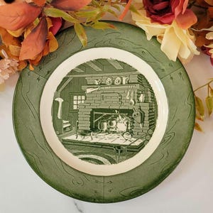 Vintage Colonial Homestead Dinner Plate - By Royal China - 10&quot;