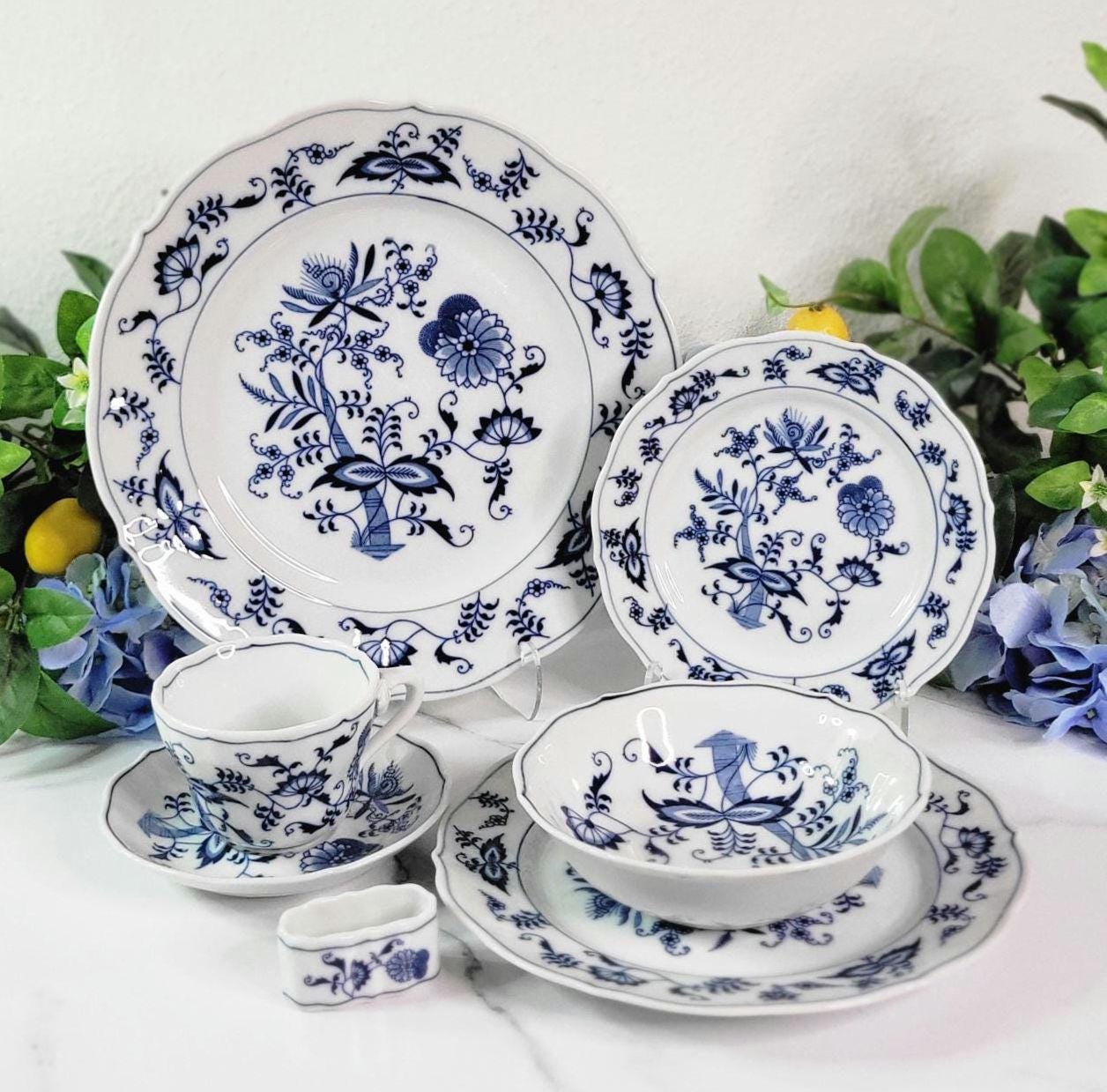 Vintage Blue and White Dinnerware - 'blue Danube' - Made in Japan
