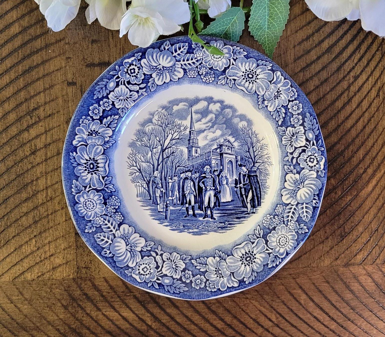 LIBERTY BLUE Englamd プレート Vtg. LIBERTY BLUE England 