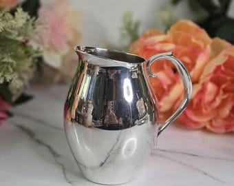 Vintage F.B. Rogers Silver Co. Silverplate Creamer Pitcher - Made in USA - 4.75"