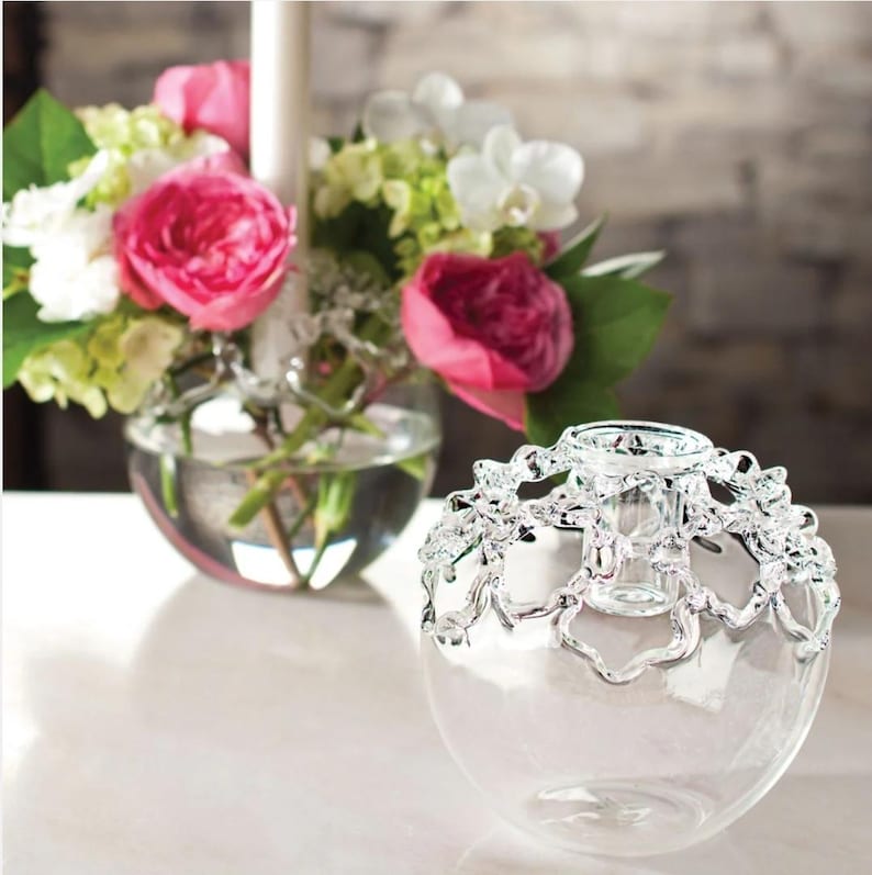 Borosilicate Glass Candle Holder & Vase - Soffieria Parise - Uno Alla ...