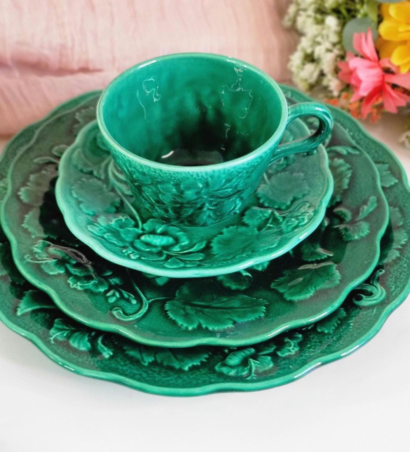 Vintage Dick Knox Pottery - Made in California - Majolica - 4