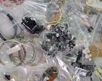 1LB Jewelry Mystery Grab Bag - Mixed Design/Piece/Era - Easter Basket Filler, Princess Party, Collection Revamp, Gifting, Mothers Day
