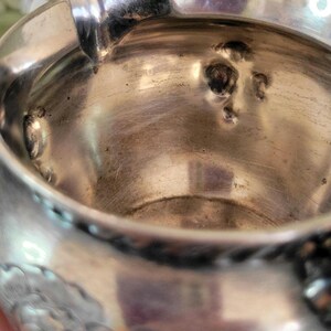 Antique Quadruple Silverplate Creamer - Wilcox Co. Repousse Victorian - 3" image 6