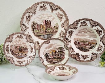 Vintage Johnson Brothers "Old Britain Castles" Dining Ware - Plates and Bowls - Sold Individually